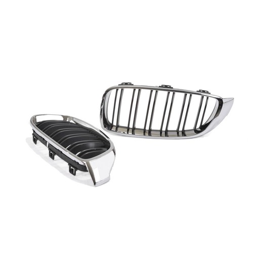 Kühlergrill doppelsteg chrom - kühlergrill,